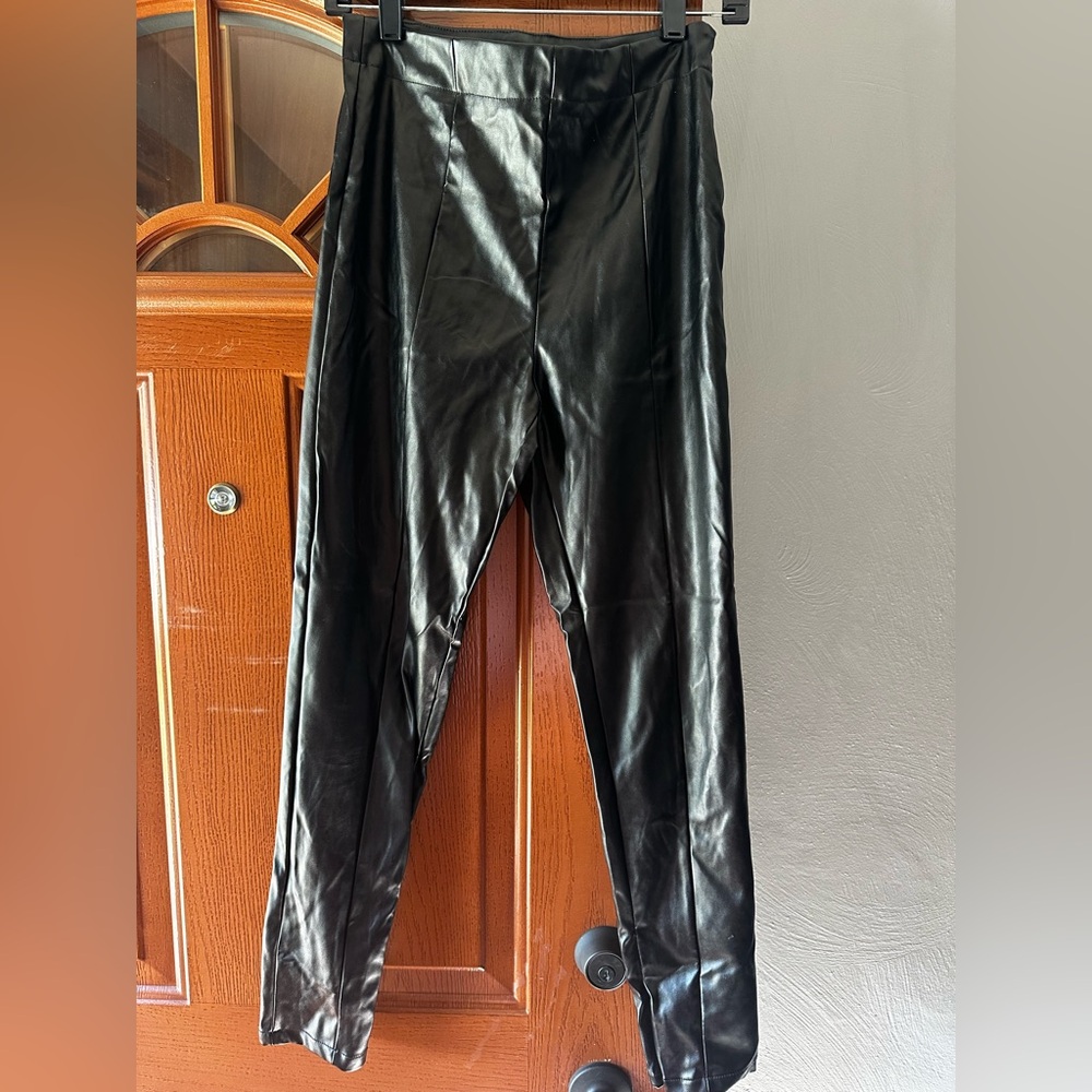 Size Medium pleather pants - womens